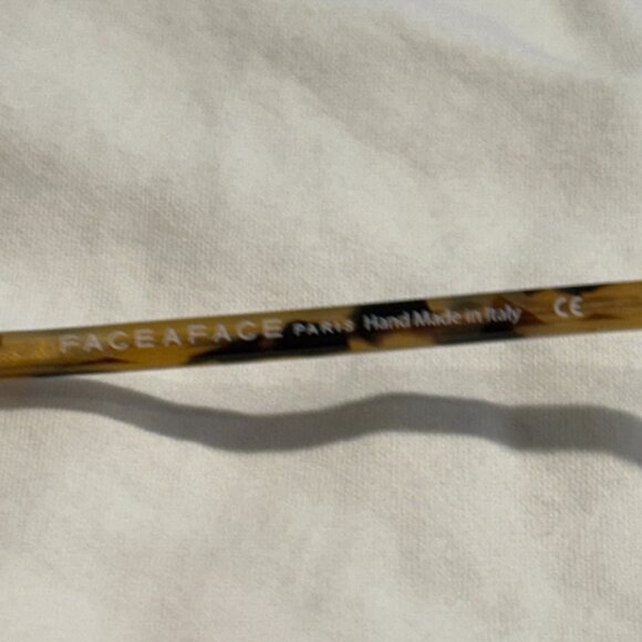 Face a Face Eyeglass Frame Shiso 1 Col 2135 Cat Eye Shape Black Light Tortoise - Picture 3 of 16